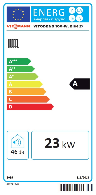 Viessmann Vitodens 100-W S1 25kW Fali kondenzációs fűtő gázkazán B1HG 7988394