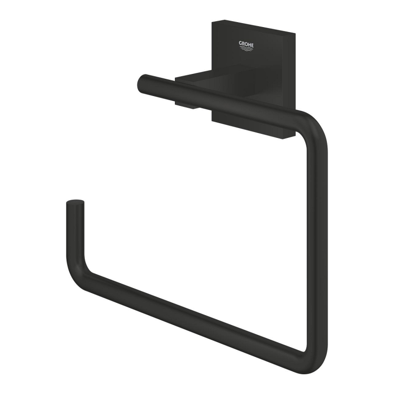 Grohe Start Cube Szögletes törölköztőtartó gyűrű matt fekete 409752430