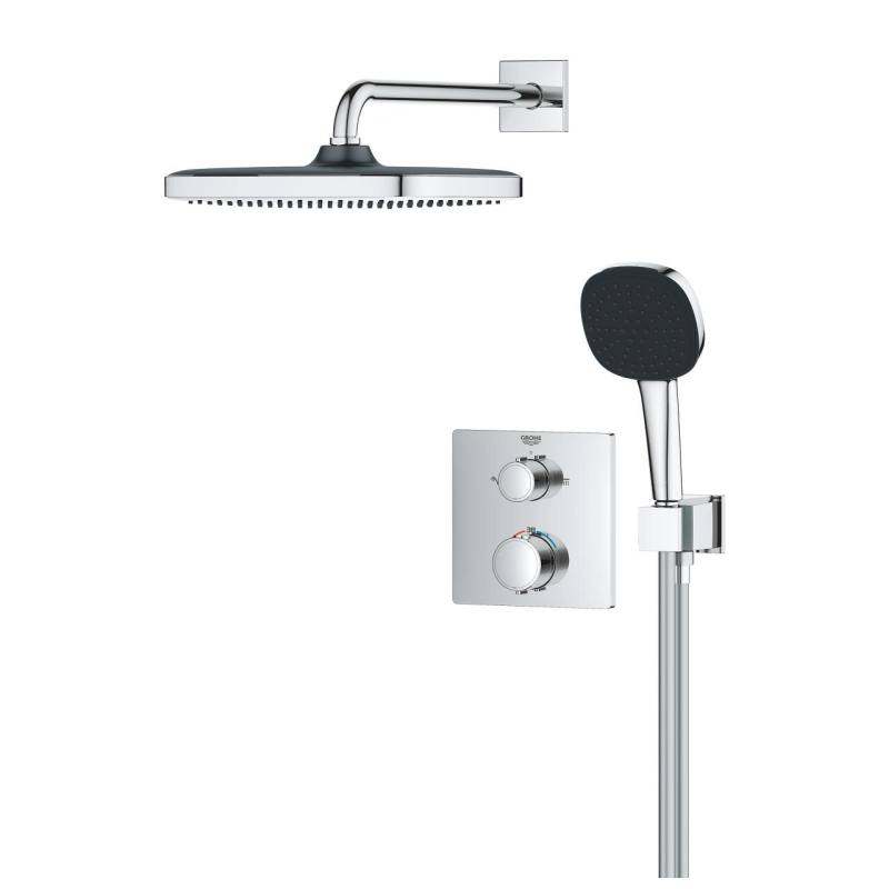 Grohe Precision Termosztátos rejtett zuhanyrendszer Vitalio Comfort 250 fejzuhannyal króm 34882000
