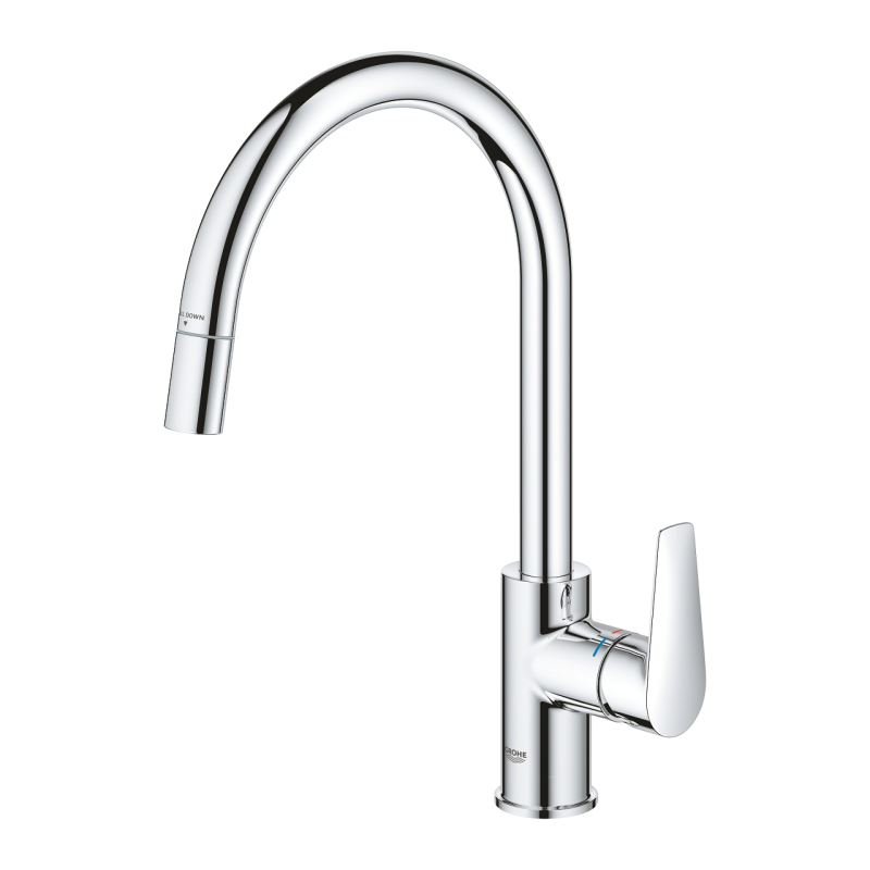 Grohe Start Edge egykaros konyhai csaptelep magas és kihúzható kifolyócsővel 30550000
