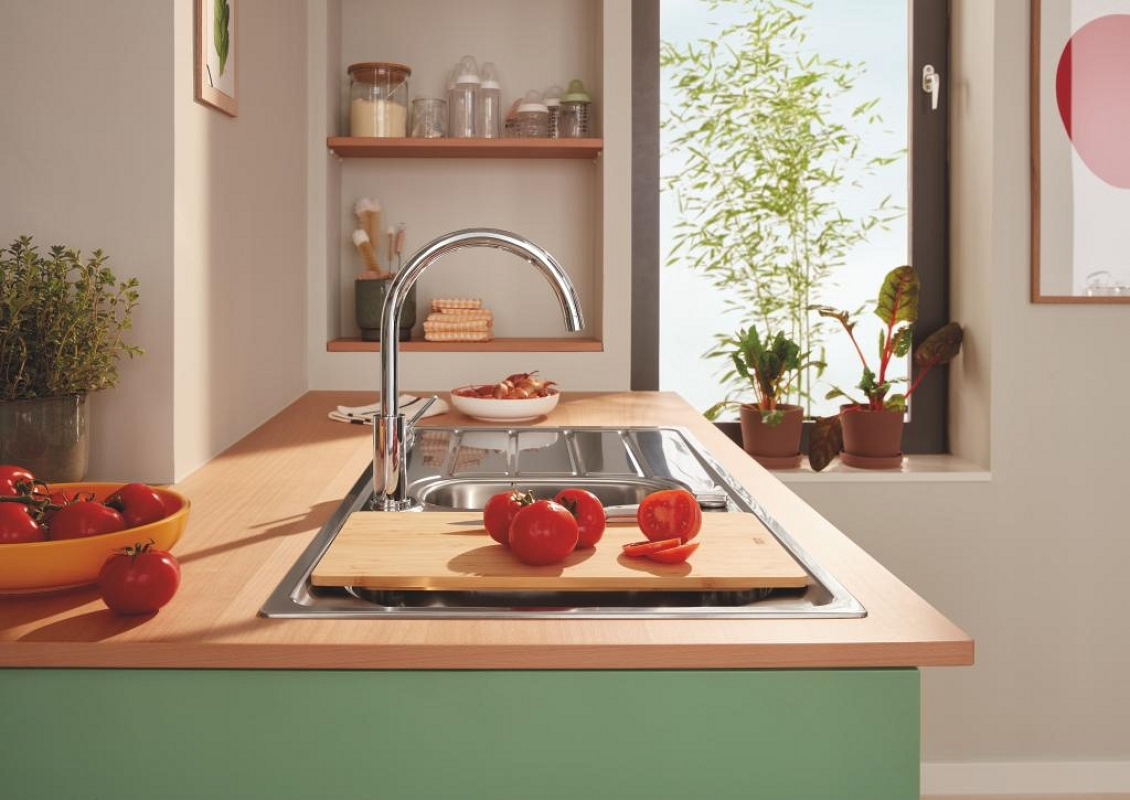 Grohe Start Edge egykaros konyhai csaptelep magas és kihúzható kifolyócsővel 30550000