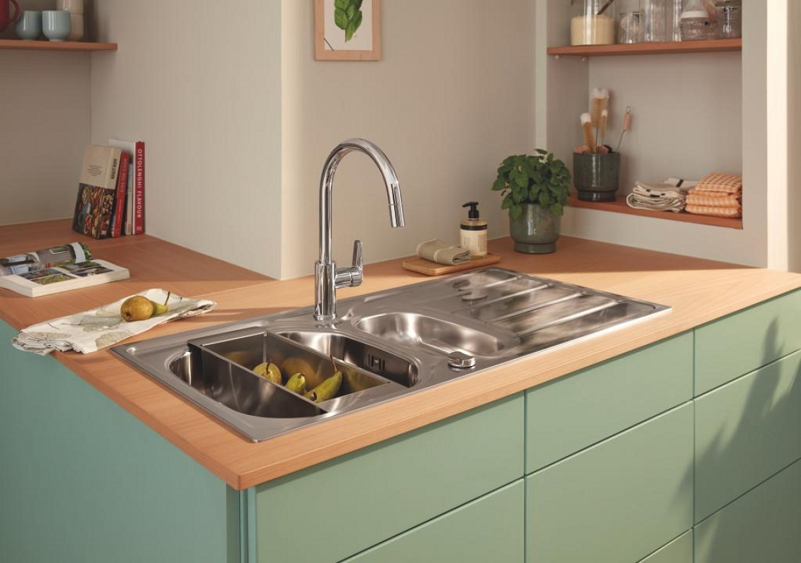 Grohe Start Edge egykaros konyhai csaptelep magas és kihúzható kifolyócsővel 30550000