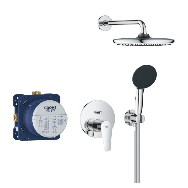 Grohe Start Edge Rejtett zuhanyrendszer Vitalio Comfort 250 zuhanyfejjel króm 25293000