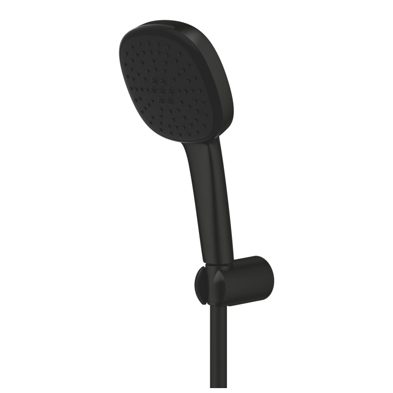 Grohe Vitalio Comfort 110 Kézi zuhanyfej fali zuhanytartóval matt fekete 263992431