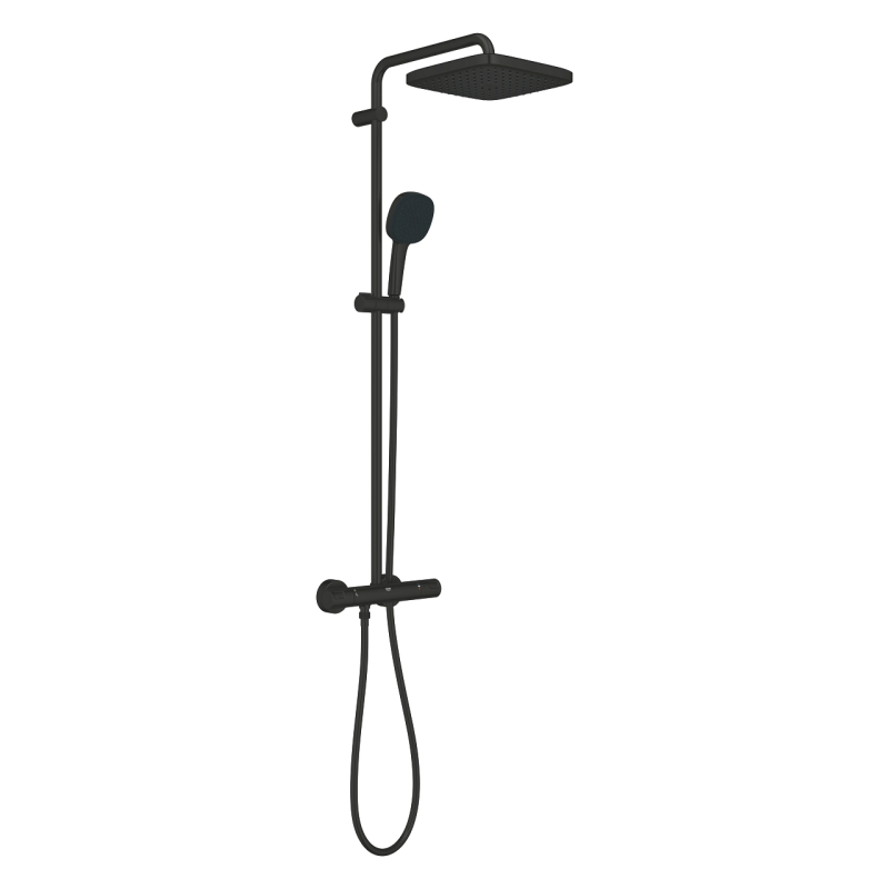 Grohe Vitalio Comfort 250 Termosztátos zuhanyrendszer matt fekete 266962431