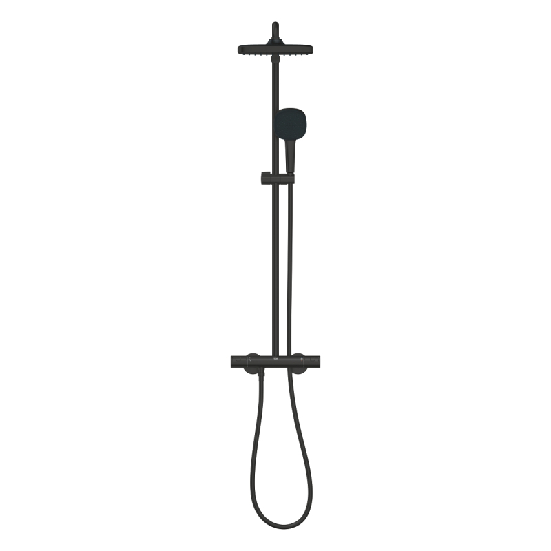 Grohe Vitalio Comfort 250 Termosztátos zuhanyrendszer matt fekete 266962431