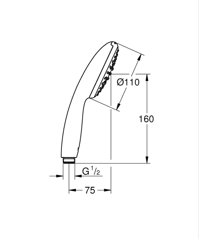 Grohe Vitalio Start 110 Kézi zuhanyfej 27940001