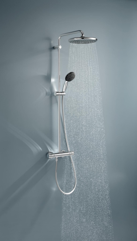 Grohe Vitalio Start System 250 Termosztátos zuhanyrendszer fej- és kézizuhannyal króm 26677001