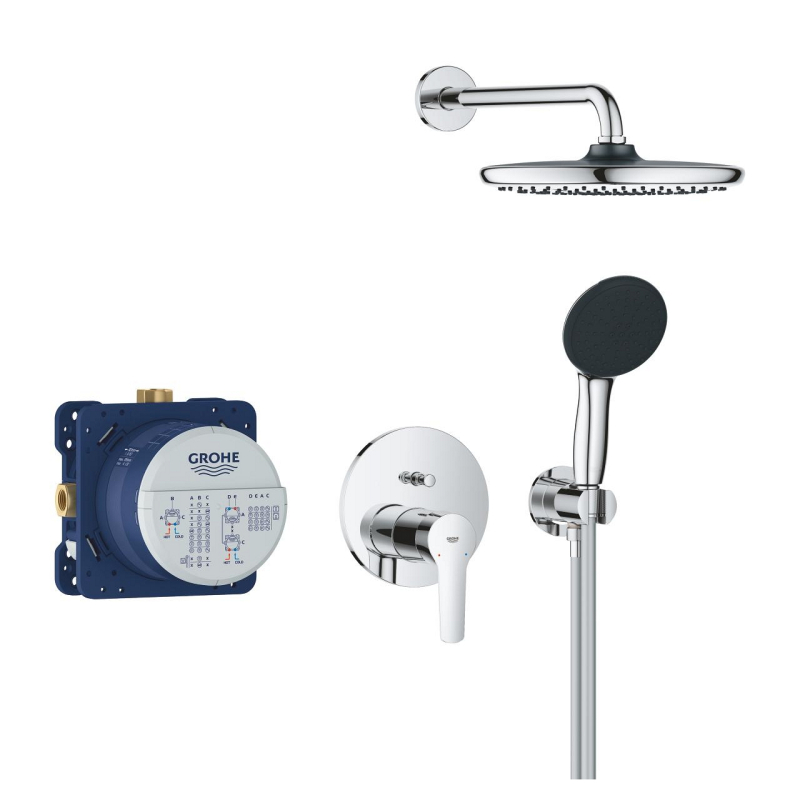 Grohe Start Termosztátos rejtett zuhanyrendszer Vitalio Comfort 250 fejzuhannyal króm 25292000
