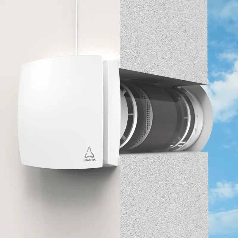 Holtop/Airwoods AV-TTW6-W Pro ISO Decentralizált hővisszanyerős helyiségszellőztető + kültéri hangcsillapító egység