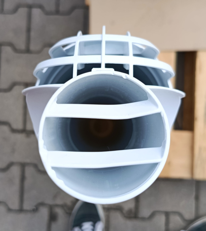Vaillant 60/100 Vízszintes kialakítású koncentrikus átvezető PPs (a 303933 cikkszám helyett) (0020219517) (csomagolás és termék sérült) 26/152