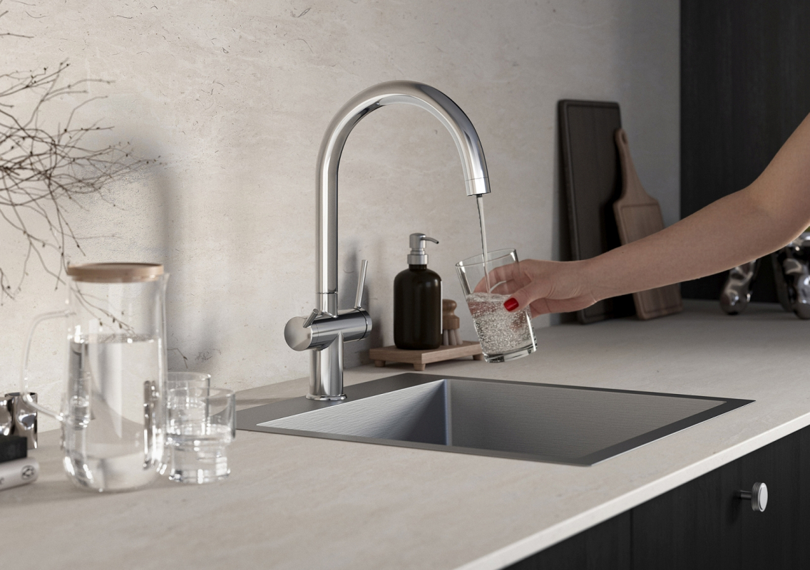 Ferro Filtrata Konyhai csaptelep szűrt vízhez Króm