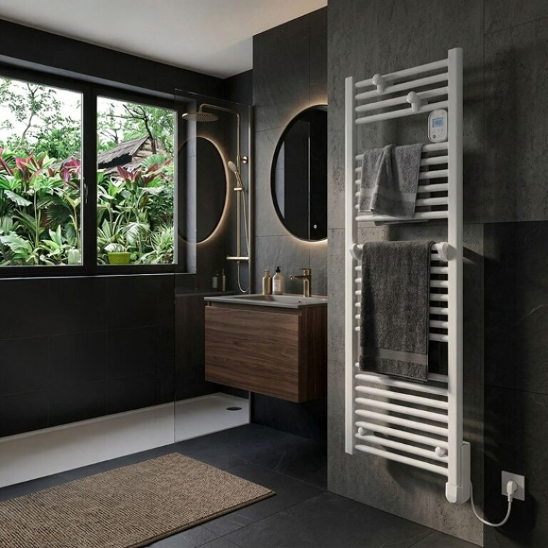 BVF Intuis Ezybain elektromos törölközőszárító radiátor 500W Fehér