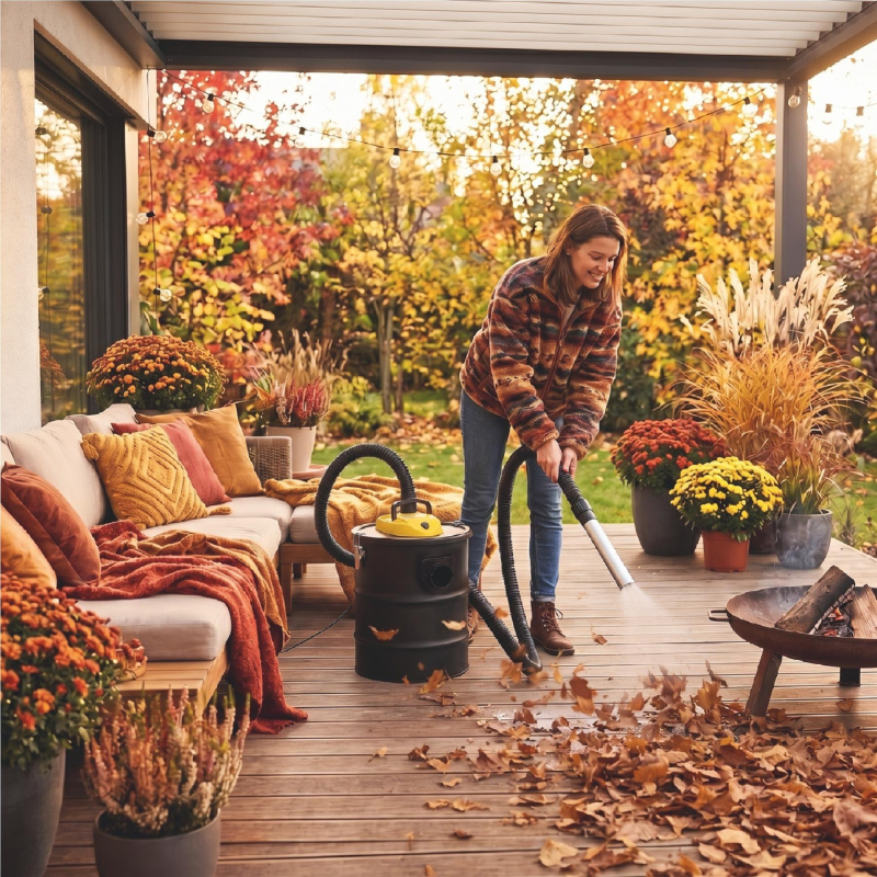 HOME FHP810 hamuporszívó 800 W 15 literes fém tartály mosható szűrő