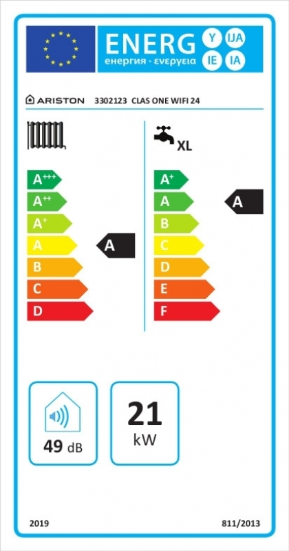 Ariston Clas One Wifi 24 Fali kondenzációs kombi gázkazán (csomagolás és termék sérült) 26/297