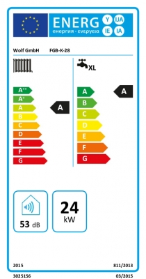 Wolf FGB-K-28 Fali kondenzációs kombi gázkazán