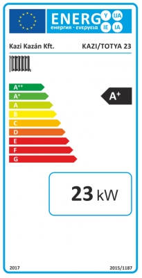 Kazi S23 B Lemez vegyestüzelésű kazán 23 kW, hőszigetelt burkolattal (huzatszabályzóval, hőmérővel)