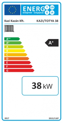 Kazi S38 B Lemez vegyestüzelésű kazán 38 kW, hőszigetelt burkolattal (huzatszabályzóval, hőmérővel)