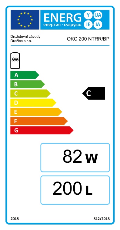 Drazice OKC 200 NTRR/BP Álló 2 hőcserélős indirekt tároló tisztítónyílással