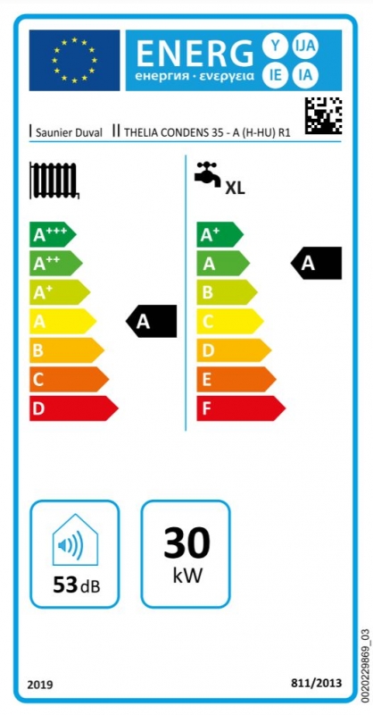 Saunier Duval Thelia Condens 35 Fali kondenzációs kombi gázkazán