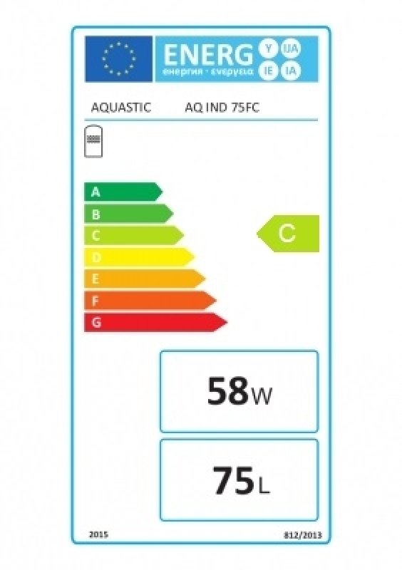 Aquastic AQ IND 75FC Fali 1 hőcserélős indirekt tároló