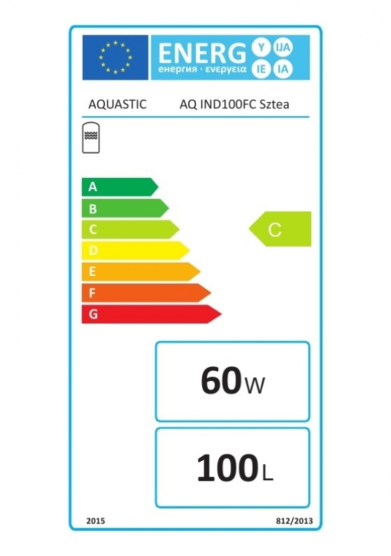 Aquastic AQ IND 100FC Fali 1 hőcserélős indirekt tároló