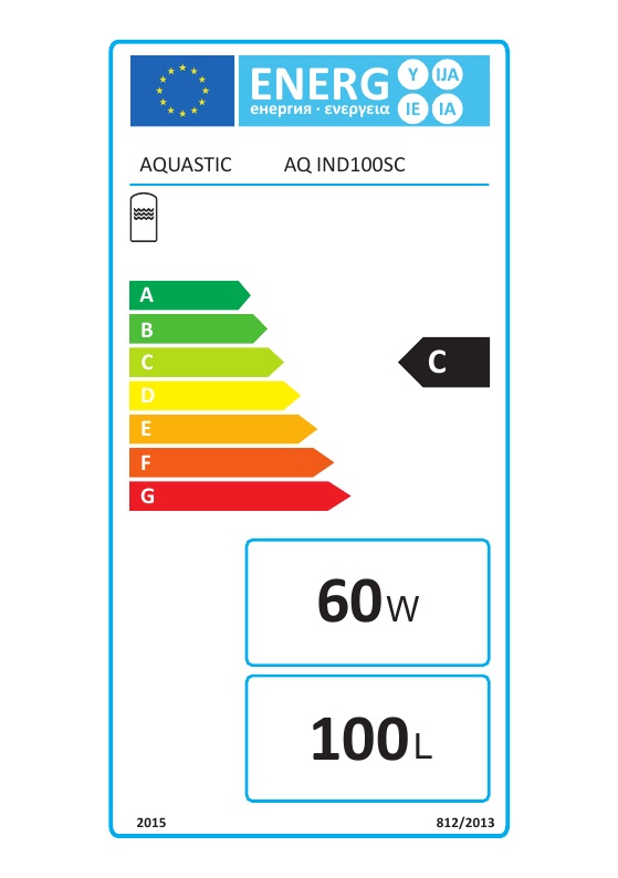 Aquastic AQ IND 100 SC Álló 1 hőcserélős indirekt tároló