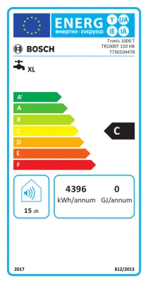 Bosch Tronic TR1000T 150 HB 2000W 150 literes vízszintes villanybojler