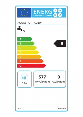 Aquastic AQ 10F Felsős elektromos vízmelegítő 10 literes