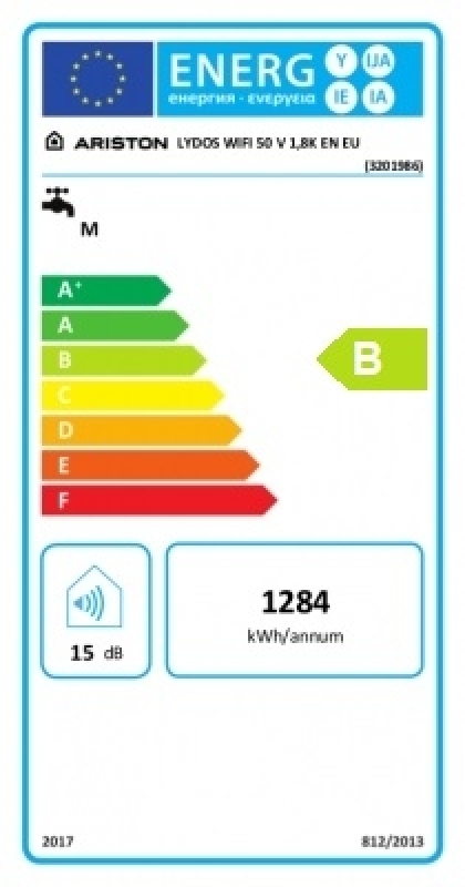 Ariston Lydos Wifi 50 V 1,8K EN EU Villanybojler