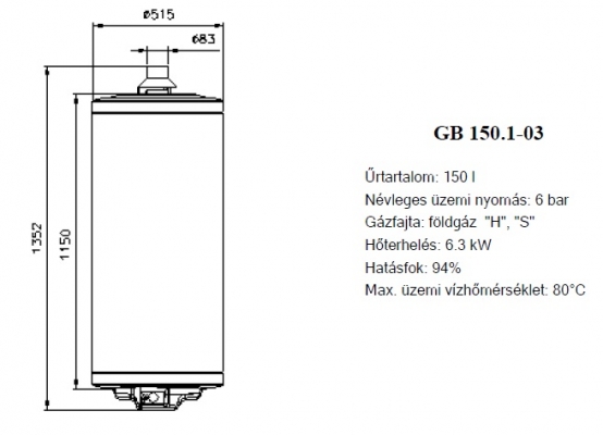 Hajdu GB150.1-03 Fali kéményes gázbojler - Netkazán