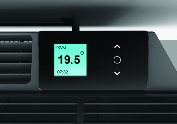 Atlantic Solius Wifi 1500 W Elektromos fűtőpanel falra szerelhető kivitel programozható LCD kijelzős termosztáttal dugvillával