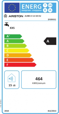Ariston Aures Slim S 5.5 SH EU 5,5 kW Elektromos átfolyós vízmelegítő