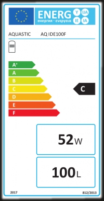 Aquastic AQ IDE100F fali indirekt tároló 1 hőcserélős elektromos fűtéssel
