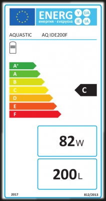 Aquastic AQ IDE200F fali indirekt tároló 1 hőcserélős elektromos fűtéssel