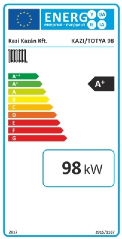 Totya Titán-6 98 B Lemez vegyestüzelésű kazán 98 kW, hőszigetelt burkolattal