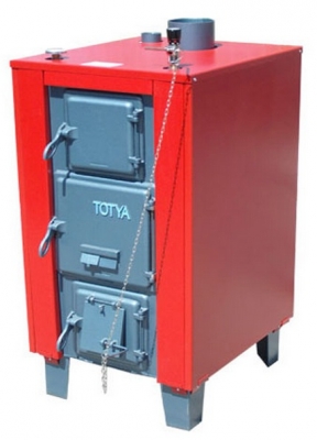 Totya VR 48 B Lemez vízrostélyos vegyestüzelésű kazán 48 kW, hőszigetelt  burkolattal + ajándék gyári tisztító vas - Netkazán