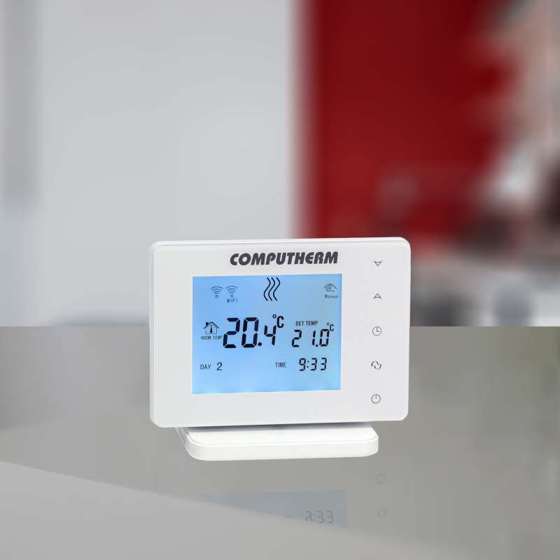 Computherm E400RF Wifi termosztát vezeték nélküli érintőgombos vezérlővel