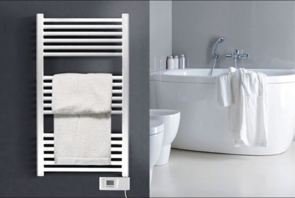 Deltacalor Electro 500 W Elektromos törölközőszárítós radiátor 500x992 mm programozható vezérléssel fehér