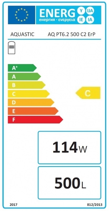 Aquastic (Hajdu Gyártmány) AQ PT6.2 500 C2 ERP 2 Hőcserélős puffertartály szigeteléssel