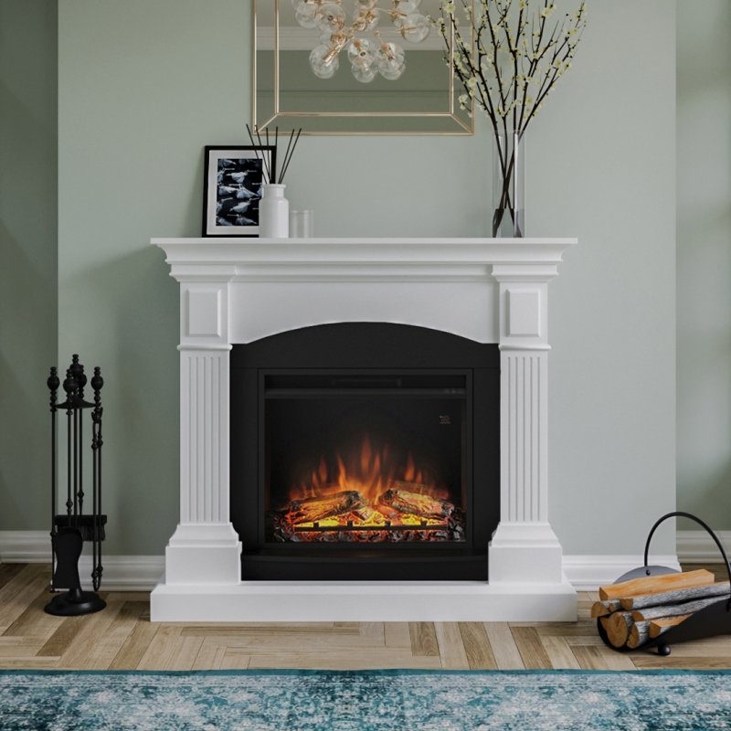 TAGU Magna Elektromos kandalló fehér burkolattal (FM464-WH1)