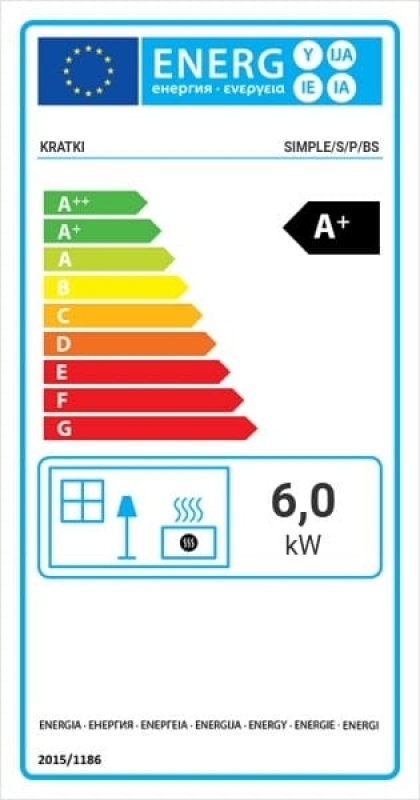Kratki Simple SPBS Lemez kandalló 6 kW jobbos egybenyíló oldalüveggel