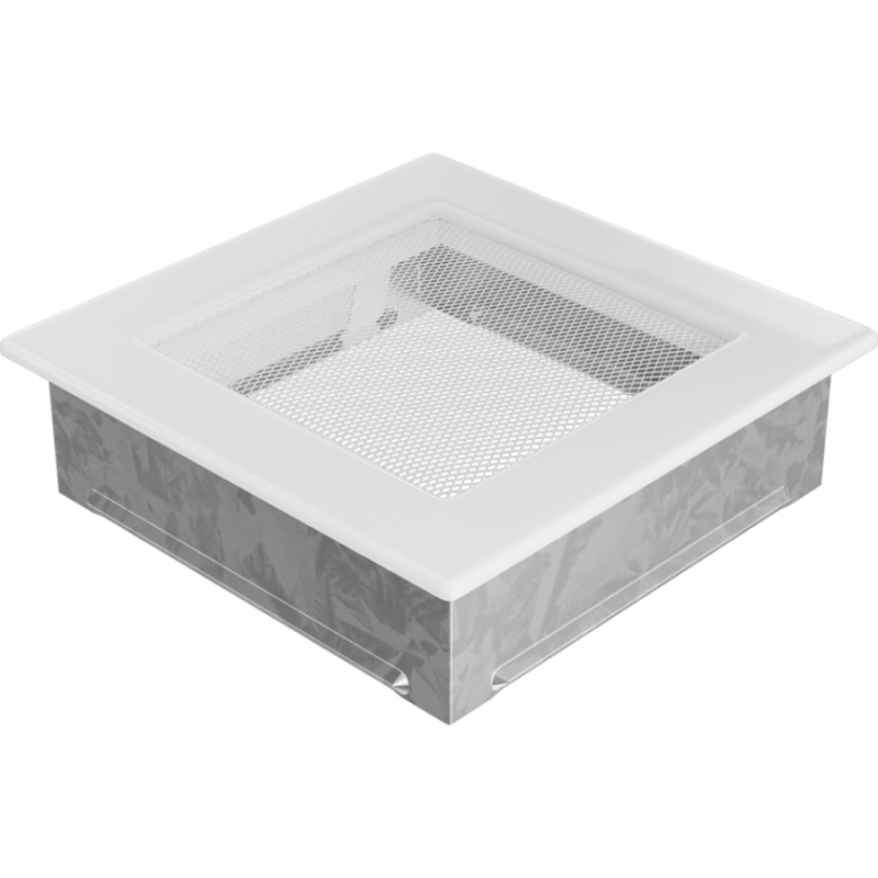 Kratki 17x17 cm Egyszerű szellőzőrács fehér