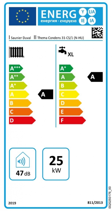Saunier Duval Thema Condens 31-CS/1 (N-HU) Fali kondenzációs kombi gázkazán
