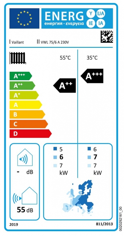 Vaillant aroTHERM plus VWL 75/6 A 230 V Monoblokkos levegő-víz hőszivattyú 1 fázisra