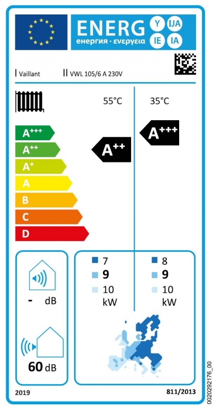 Vaillant aroTHERM plus VWL 105/6 A 230 V Monoblokkos levegő-víz hőszivattyú 1 fázisra