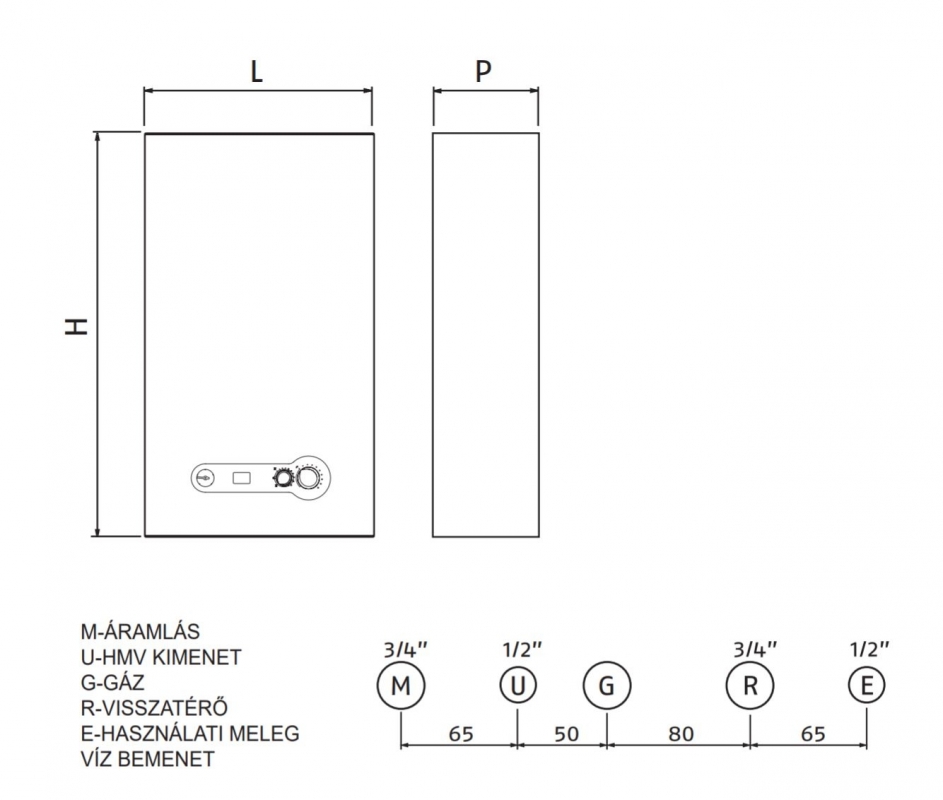 Riello Start Condens 25 IS MTN Fali kondenzációs fűtő gázkazán