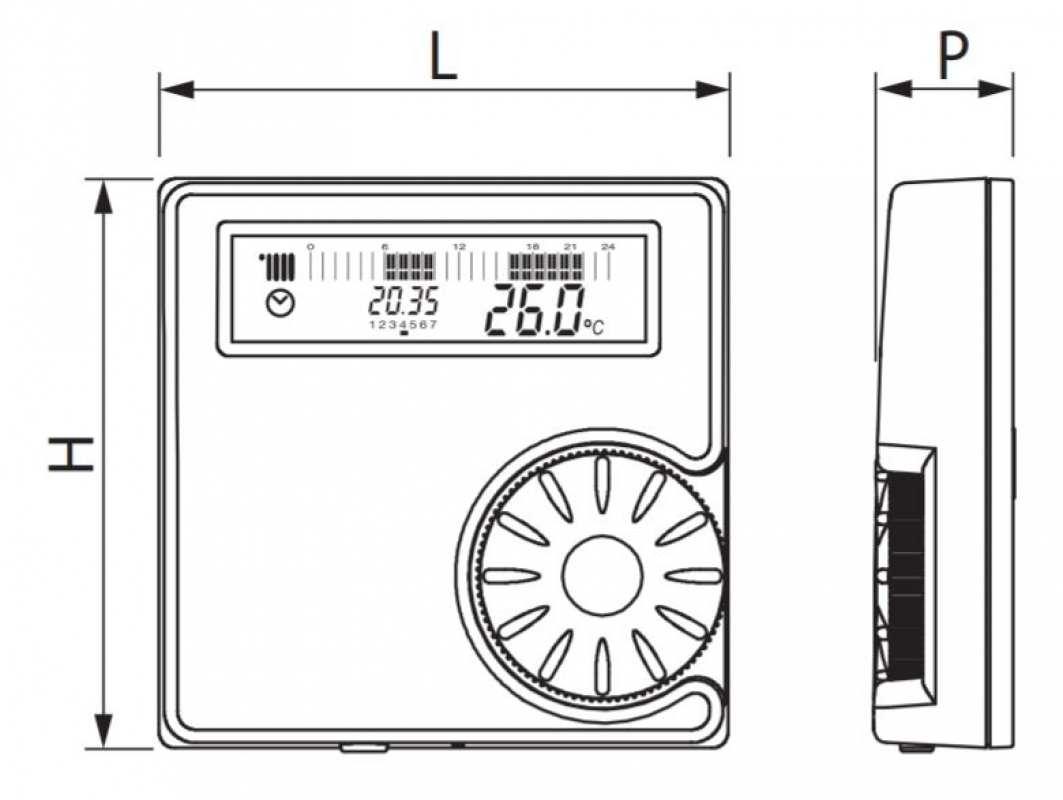 Riello Chronoriello 7D Wireless Vezeték nélküli programozható digitális szobatermosztát