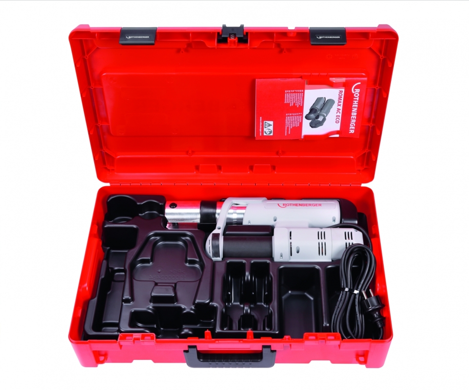 Rothenberger ROMAX AC Eco Elektrohidraulikus présgép ROCASE bőröndben