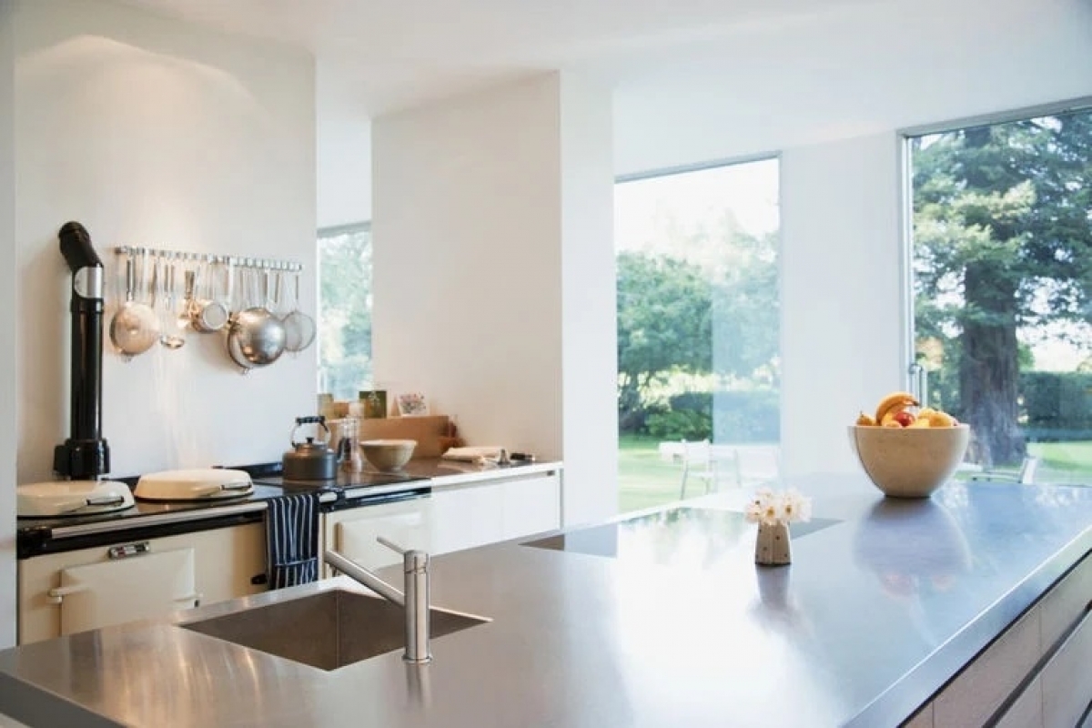 Kludi STEEL Álló mosogató csaptelep nemesacél csaptesttel 44850F860